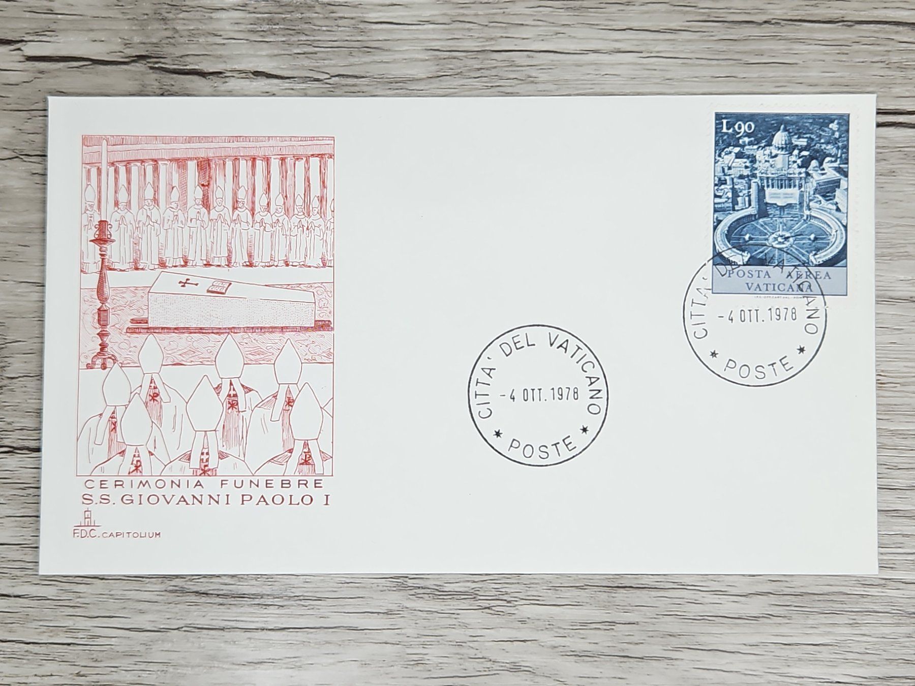 Tutti i francobolli: CL05 Enveloppe + Timbre Poste Vaticane 1978 – Usato da Cousset venduto da Patrick_Collections