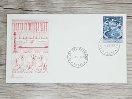 CL05 Enveloppe + Timbre Poste Vaticane 1978
