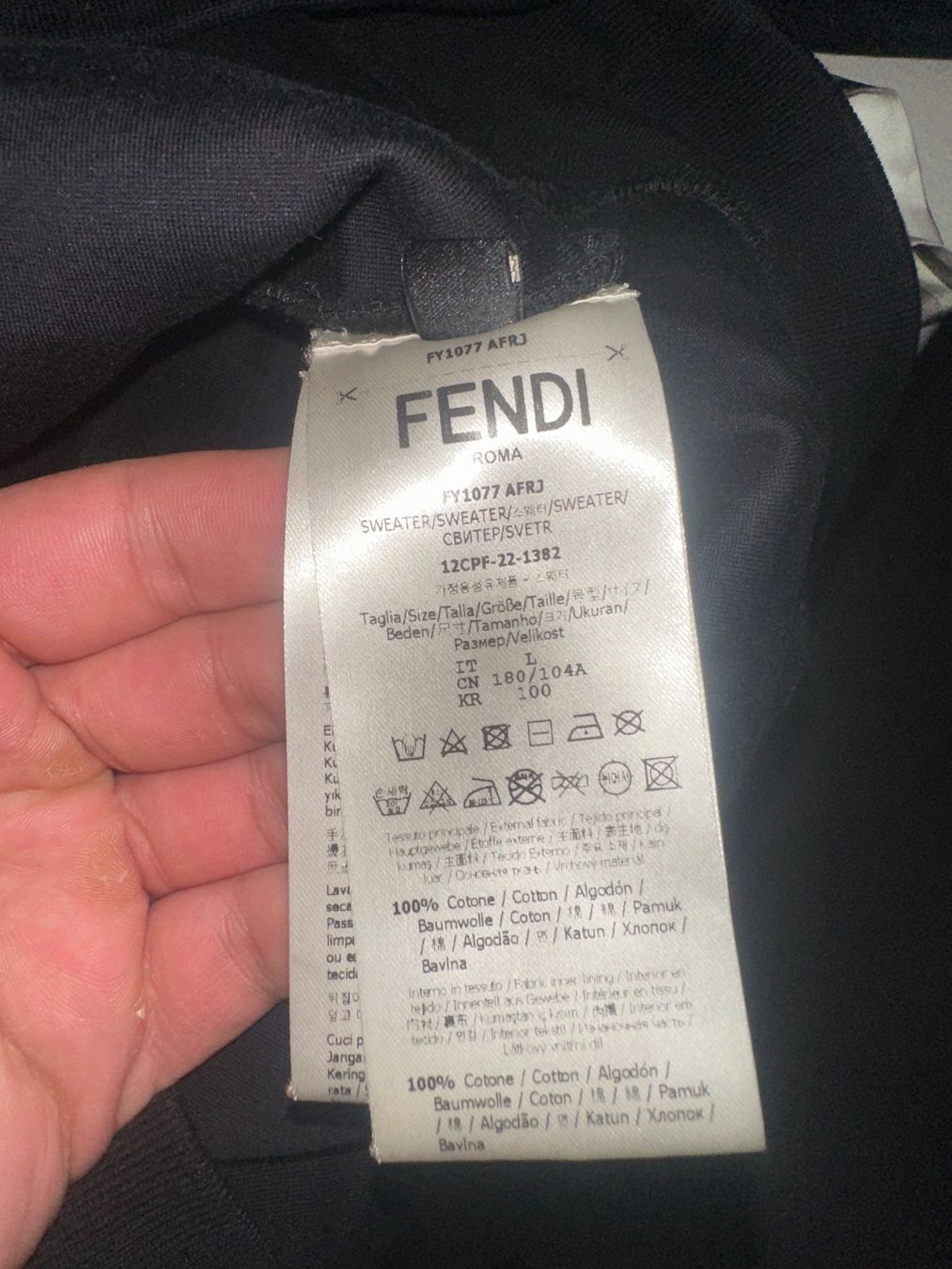 Fendi Maglioni & Felpe: Pull Fendi noir bon état – Usato da Chavannes-de-Bogis venduto da GenevaSak 2