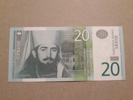 SERBIEN - 20 Dinara 2013 UNC (BB7756385)