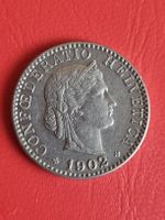 20 RAPPEN SCHWEIZ - JAHR 1902 - VORZ. 