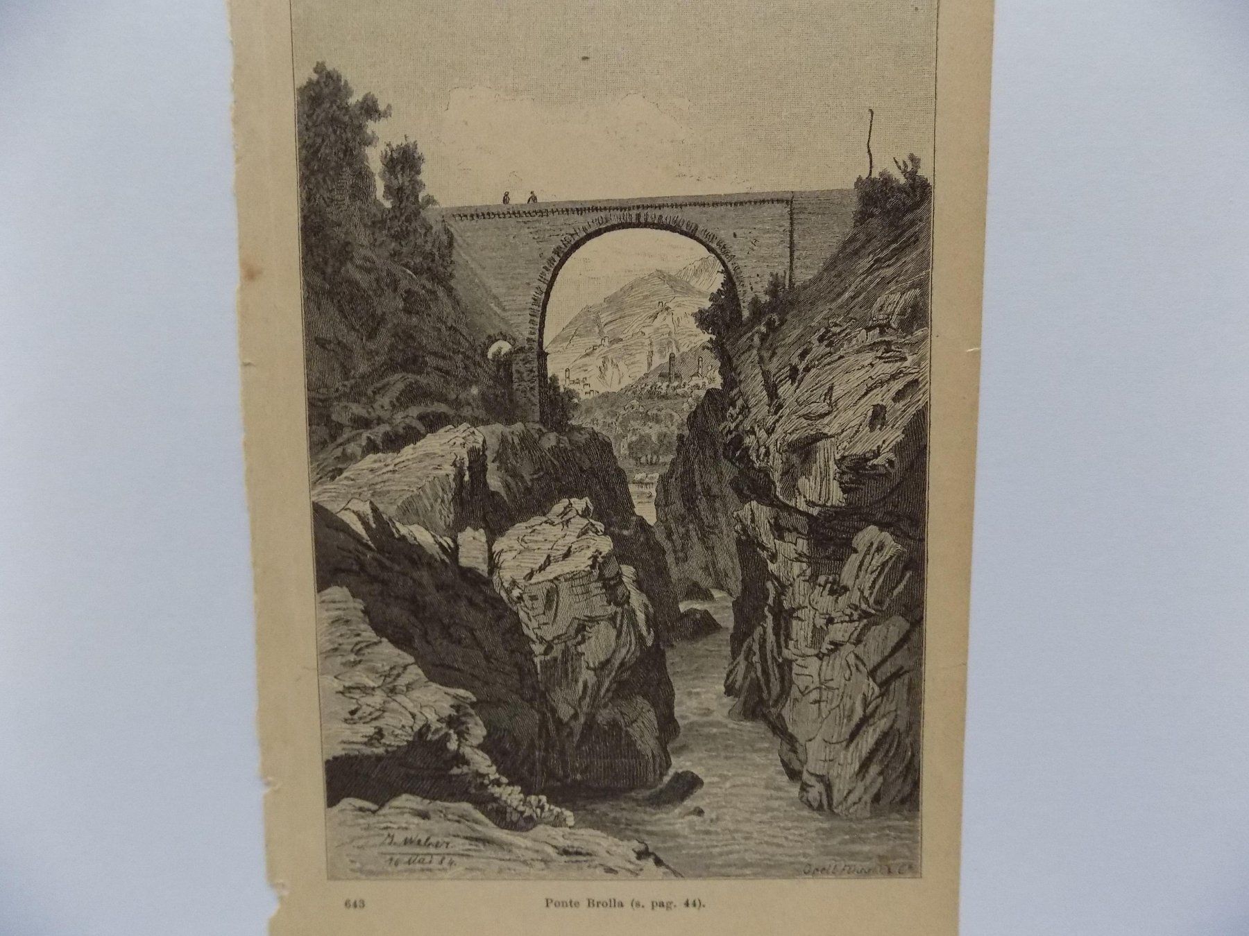 Stiche: Ponte Brolla Ticino – Gebraucht aus Risch von Antikfee 1