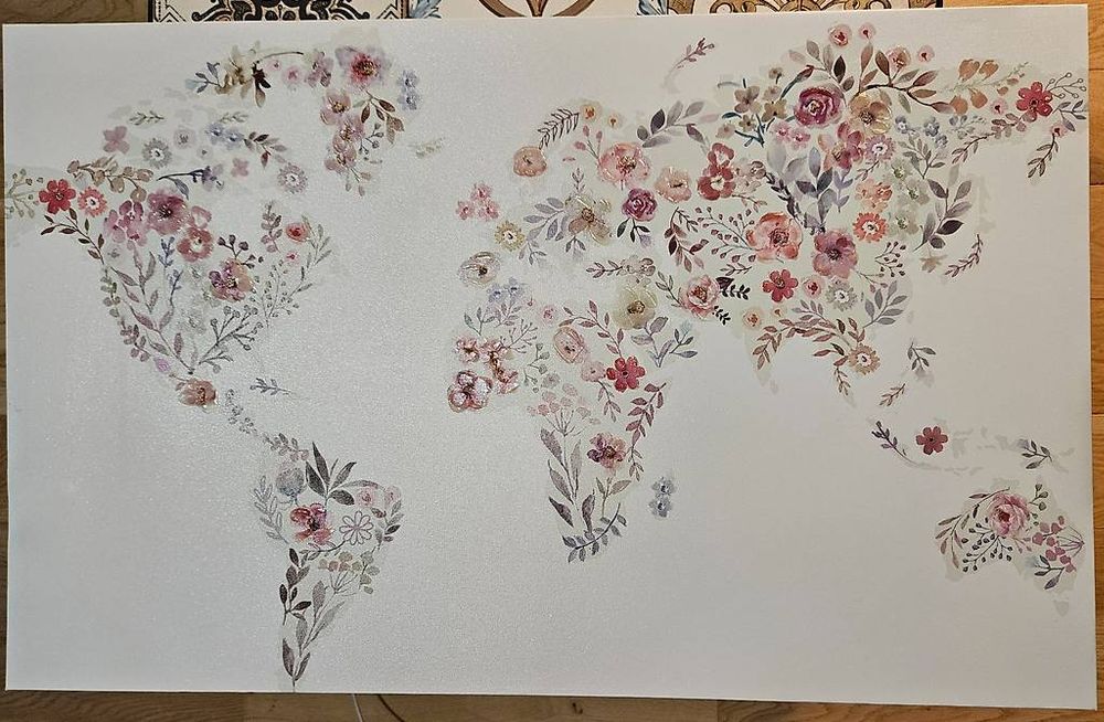 Écharpe Imprimée Carte Du Monde YUGTAEE - Foulard Polyvalent En Satin Doux Pour Femme | Accessoire Mode Voyage