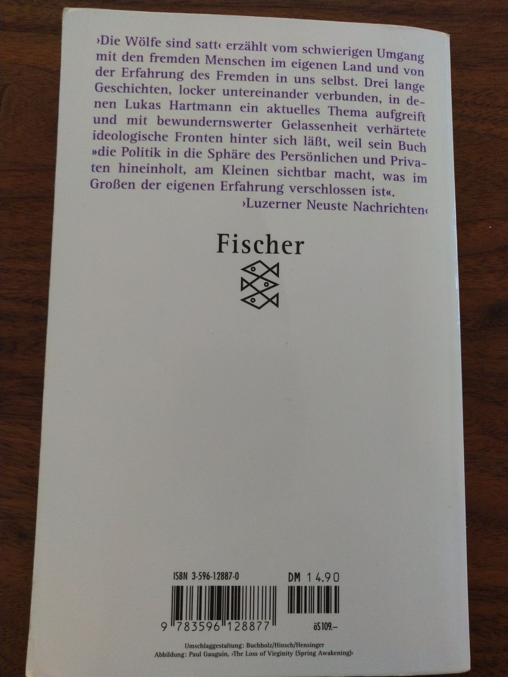 Libri: Lukas Hartmann - Die Wölfe sind satt – Usato da Bergdietikon venduto da Tanne_10 1