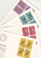 LBK 487 - 490 im 4er-Block FDC