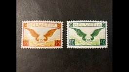 Flugpost, F14z-15z, **, geriffeltes Papier, KP 160.--