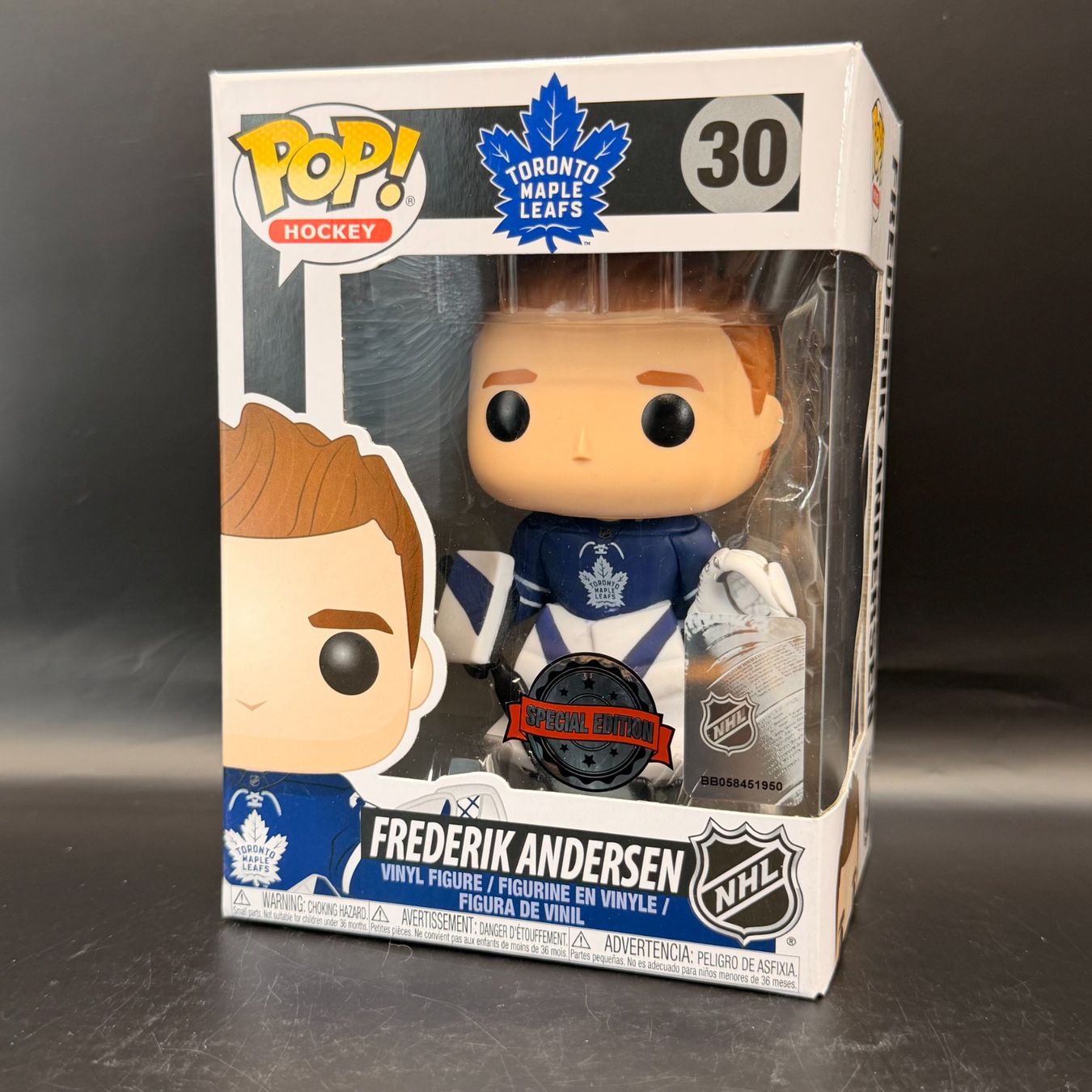 Funko Statuette: Funko Pop! NHL Frederik Andersen 30 – Usato da Düdingen venduto da Nerdworld