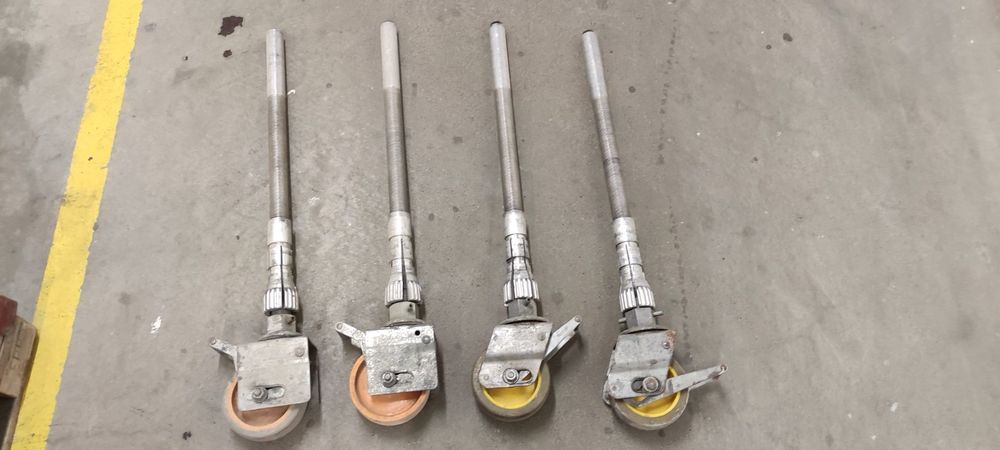 4 X Gerüstrollen, Rollfuß, 500kg Tragkraft Nach EN 1004 Neu RK