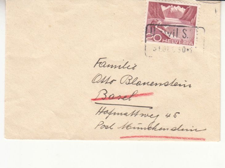 Alle Briefmarken: Bahnstempel 40er/50er Jahre 7 Briefe – Gebraucht aus Bürglen TG von StampGraf 1