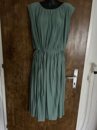 H&M Kleid, Grösse L, plissiert, Sommerkleid, mintgrün