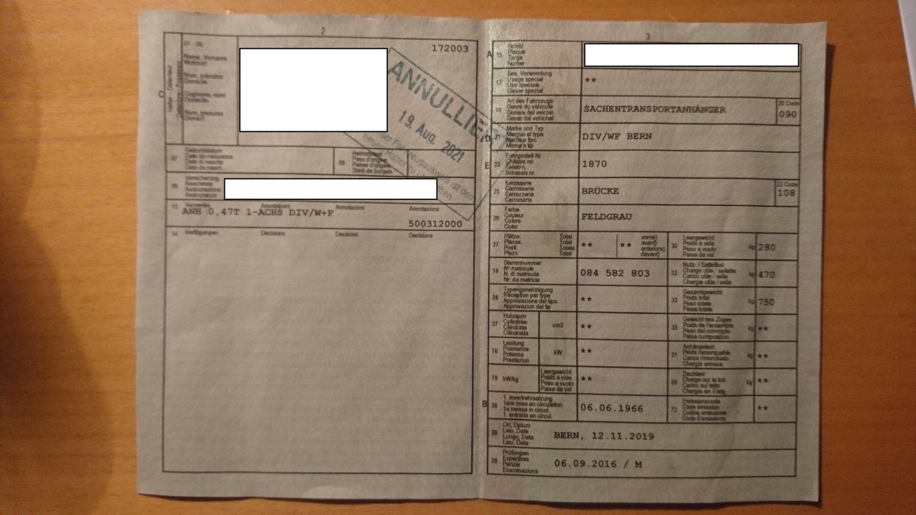 Rimorchi: Militär / Jeep Anhänger – Usato da Gampelen venduto da Schmidi887 8