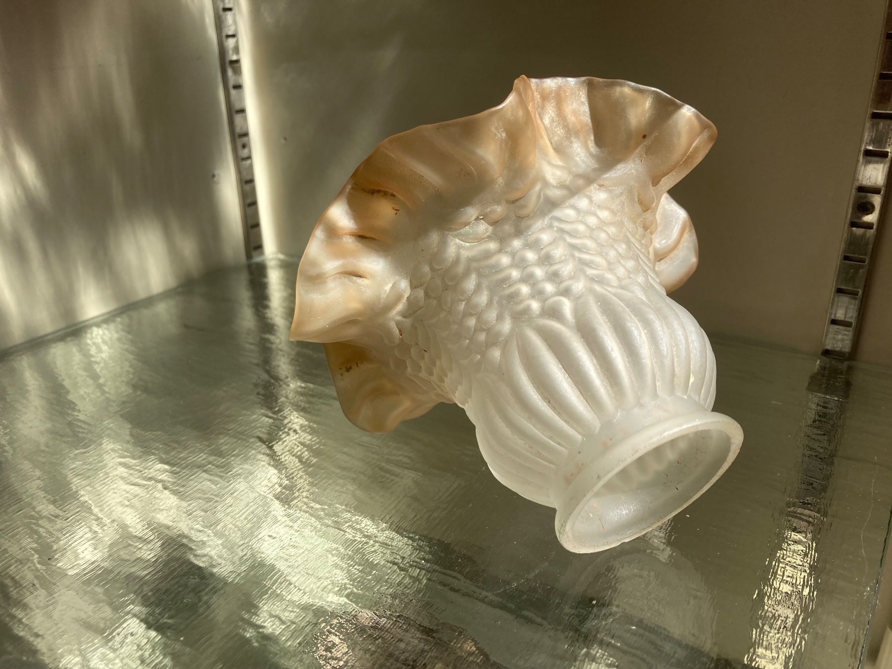 Lampenschirme: antiker Lampenschirm - Glas – Gebraucht aus zürich von papalapa 2