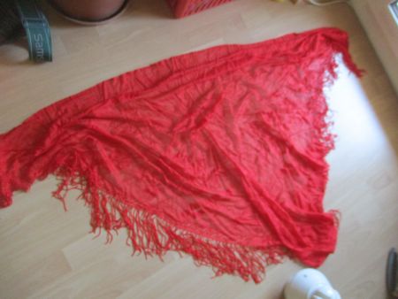 Dreiecktuch, Schal rot