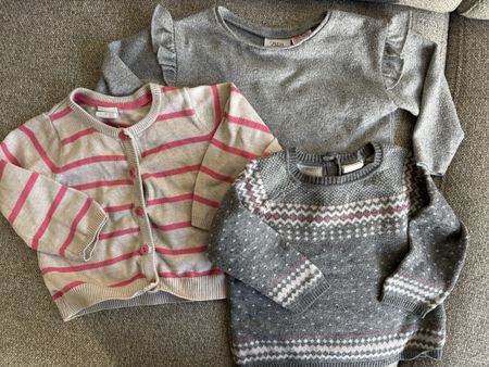 3 Mädchenpullover Zara, H&M Gr. 68
