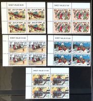 1990 Insel Man Klassische Ansichkarten 4er ** Mi-422-426