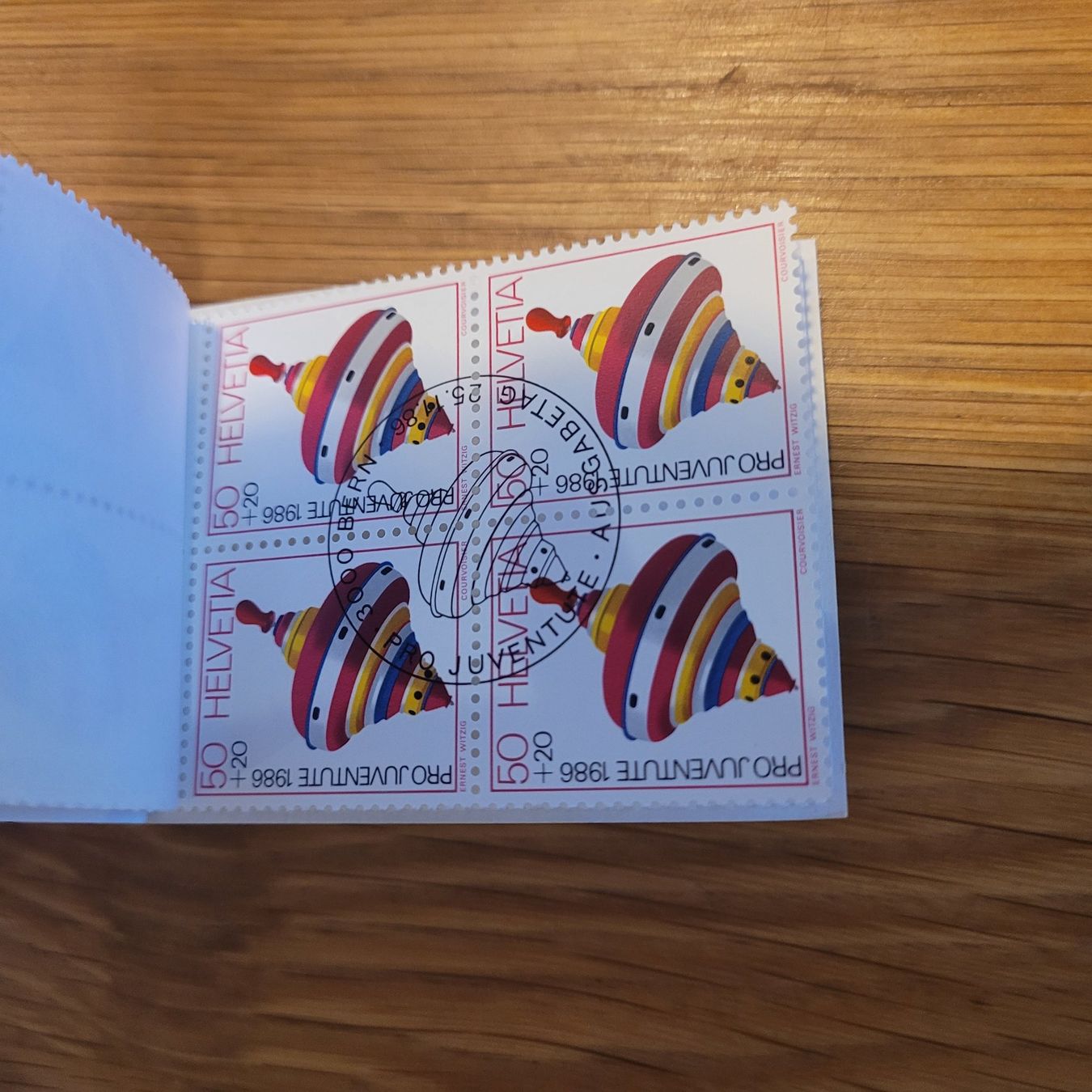 Alle Briefmarken: Markenheftchen Carnet De Timbre Pro Juventute 1986 – Gebraucht aus Biel/Bienne von Destockweb 2