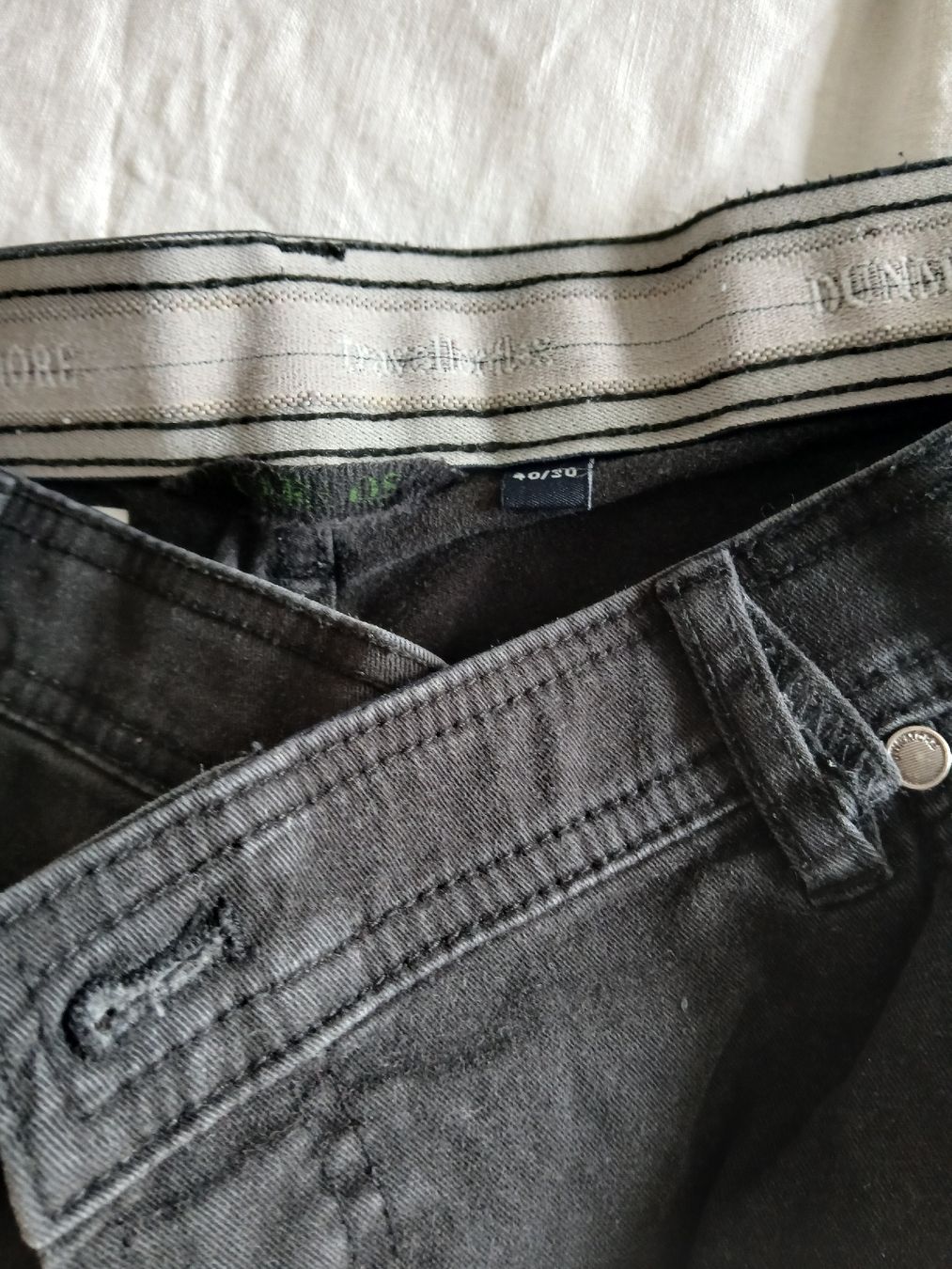 Jeans: Herren Jeans Hosen 40/30 dunkles Grau – Usato da Dübendorf venduto da rol_fm6d 1