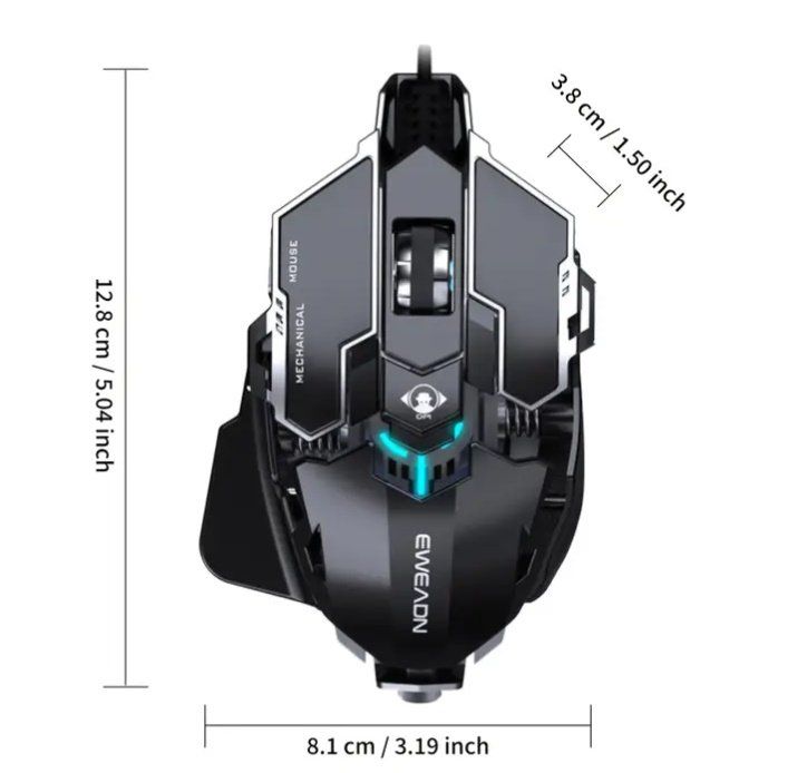 Mouse: Maus mit programmierbaren Tasten, 12800 DPI Gaming – Nuovo e nell'imballaggio originale da Nidau venduto da EXP40 2