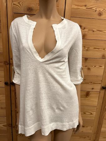 NEUE Della Ciana Bluse Leinen Damenhemd Shirt Top 46 L XL