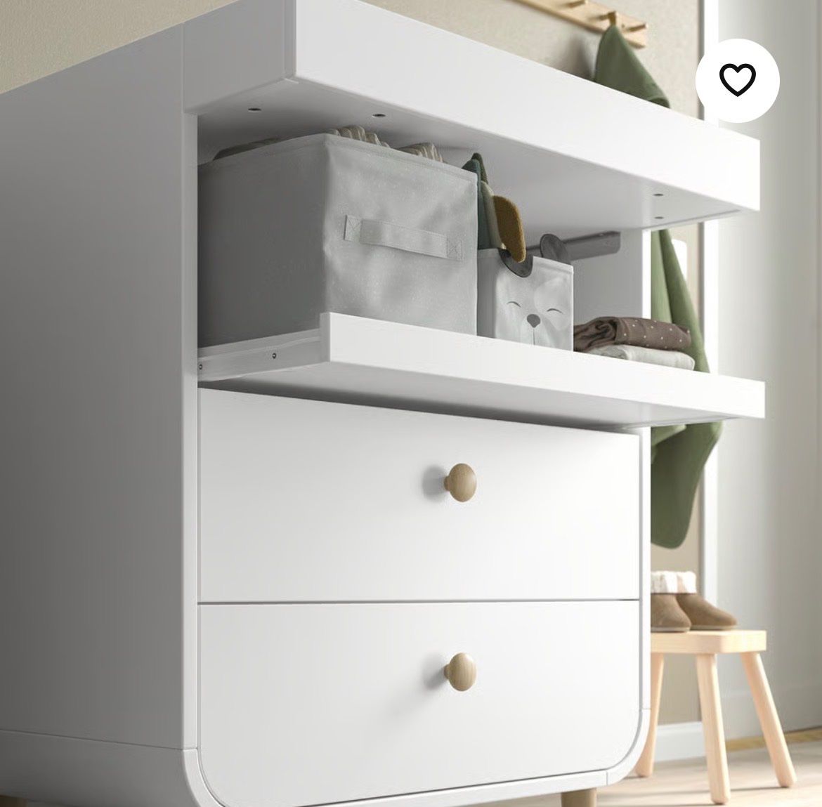 Ikea Fasciatoi & Accessori: MYLLRA Wickeltisch mit Schubladen, weiß – Usato da Zürich venduto da chr_j2vm 1
