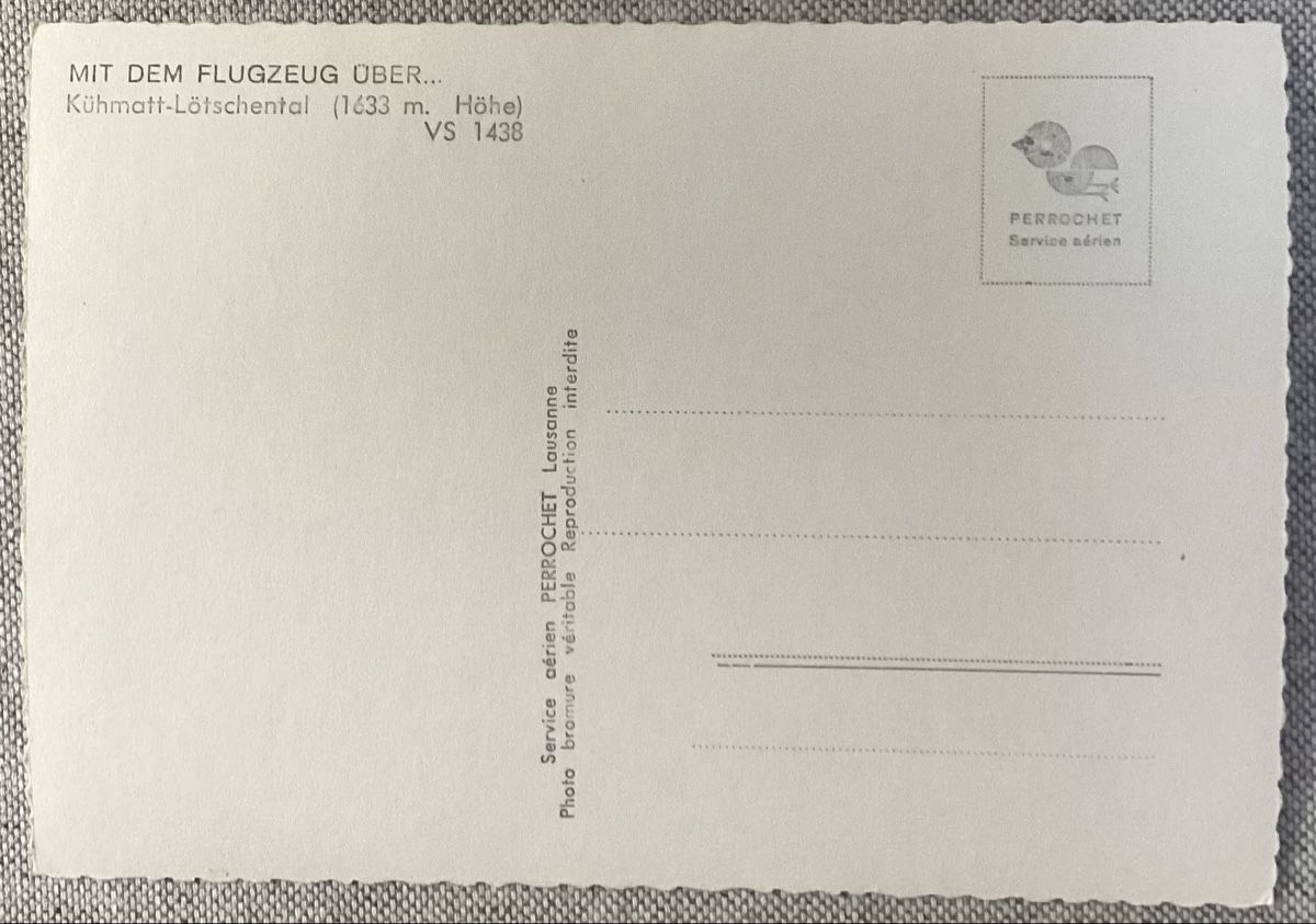 Cartoline postali: Kühmatt im Lötschental – Usato da Reinach BL venduto da Linda013 1