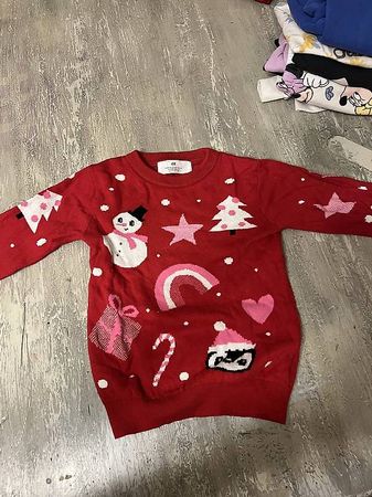 Weihnachtspullover Mädchen H&M  Grösse 104 (34 Jahre)