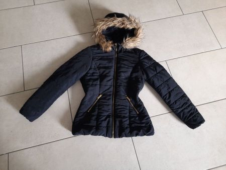 Dunkelblaue Winterjacke Gr. 36