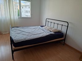 Metall-Bett schwarz