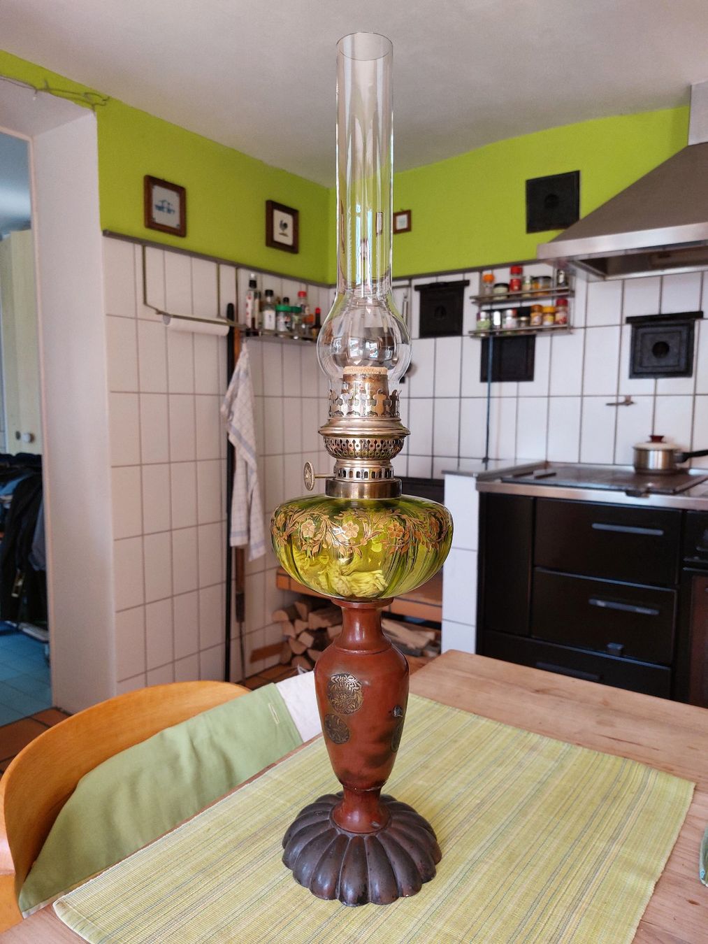 Lampes: schöne alte Petroleumlampe – D'occasion à Baldingen par oliho