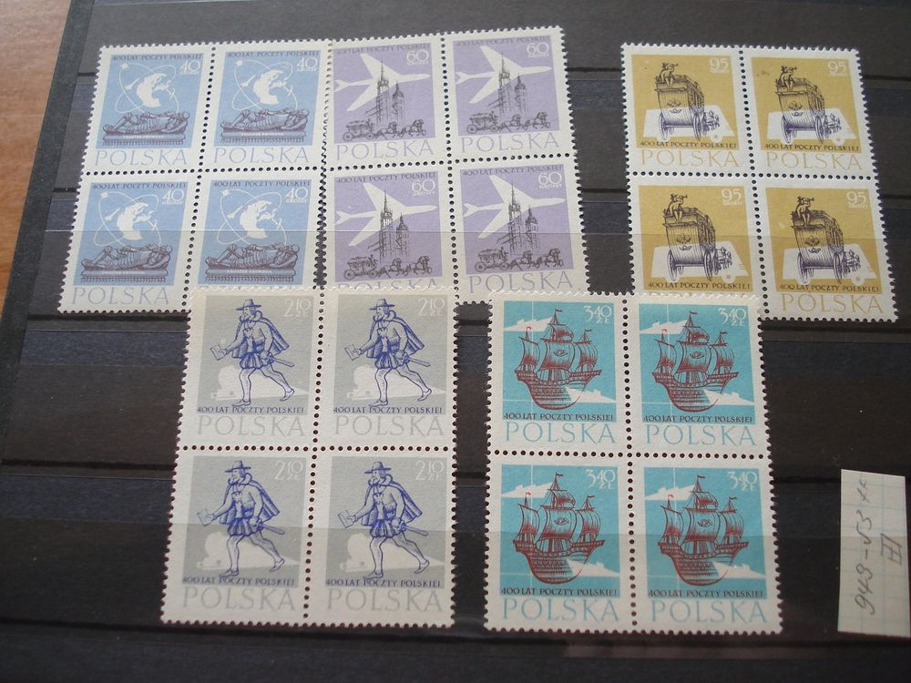 Polen, Satz 400 Jahre Post 1958 ** Kaufen auf Ricardo