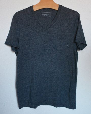 dunkelgrau meliertes Herren T-Shirt von Tom Tailor