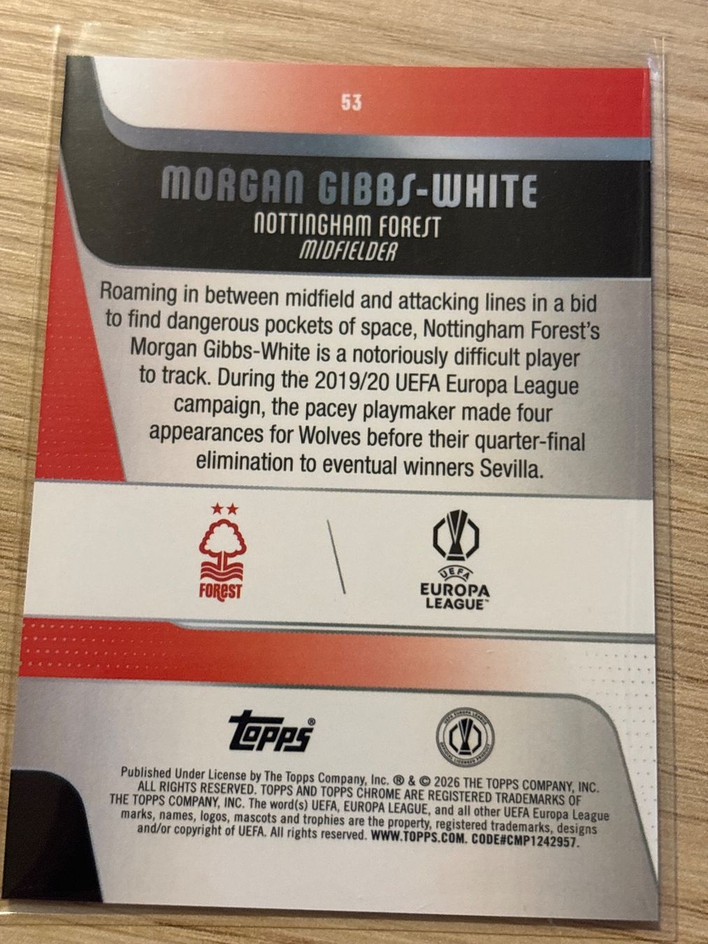 Topps Carte collezionabili: Topps Chrome UCC 25/26 Gibbs-White Prism Refractor – Nuovo (secondo la descrizione) da Zürich venduto da BVBWINNER 1