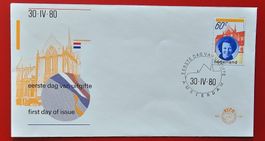NIEDERLANDE HOLLAND KÖNIGIN BEATRIX FDC 1980