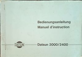 Betriebsanleitung - Datsun 2000 2400