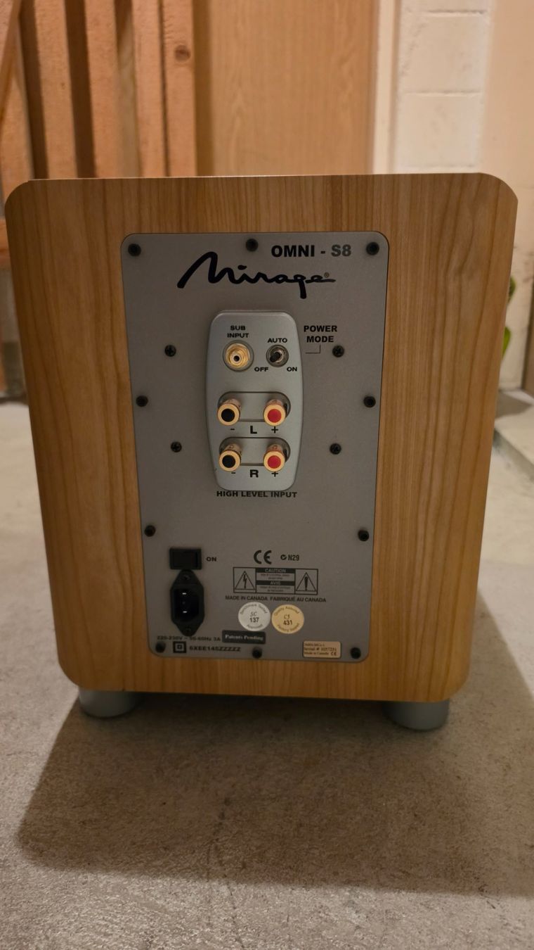 Casse acustiche: Subwoofer Mirage Omni S8 – Usato da Neukirch an der Thur venduto da amonra66 2