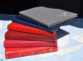 7 leere Briefmarken - Alben, gute Erhaltung