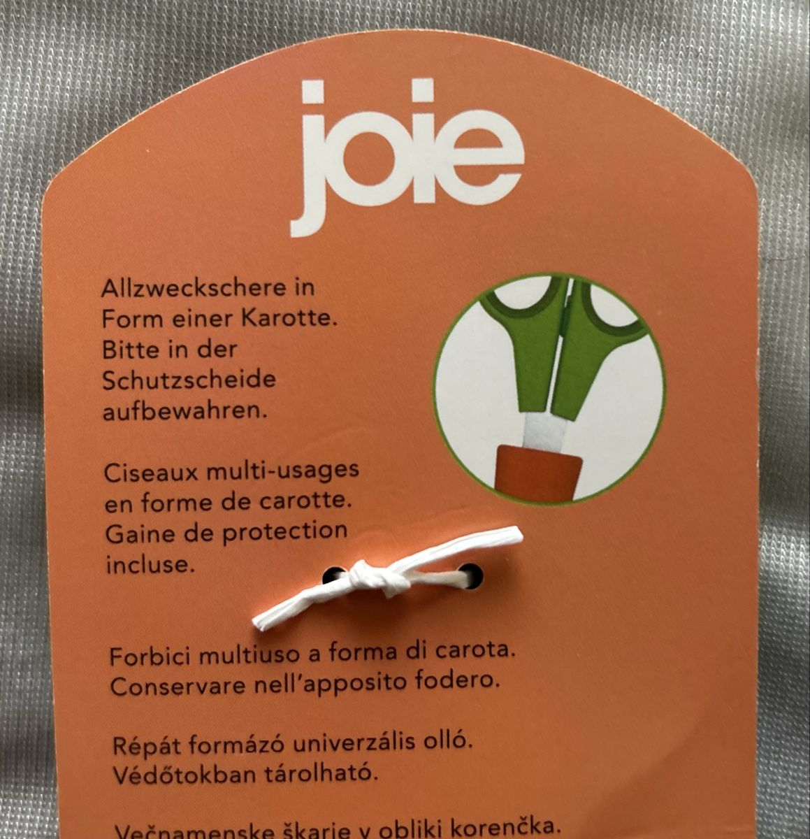 Tutti gli attrezzi: *** Schere mit Schutzhülle Rüebli-Form***NEU*** – Nuovo e nell'imballaggio originale da Winterthur venduto da stella67 2
