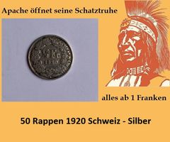 50 Rappen 1920 - Silber - Schweiz