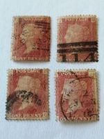 4mal One Penny Reds 1864 bis 1881 