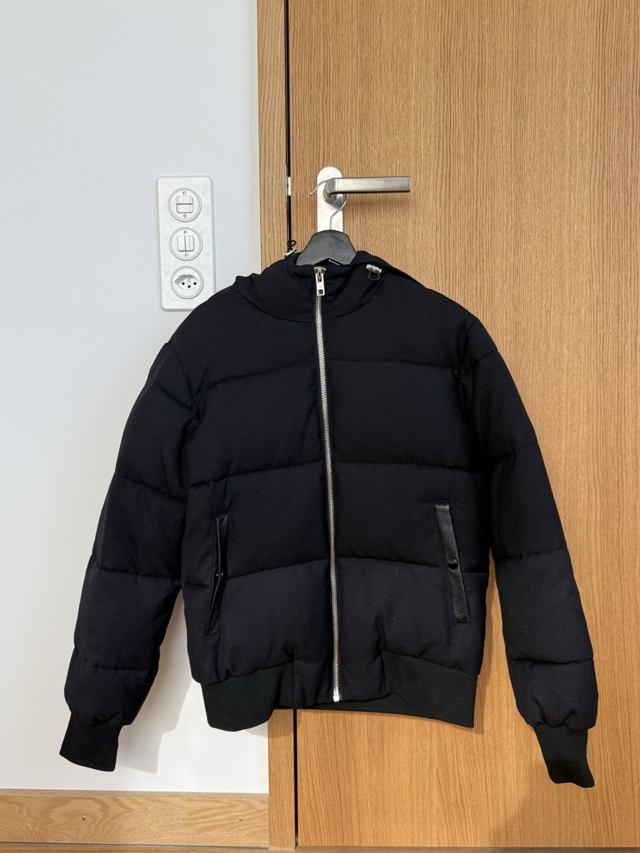 Sandro Vestes: Sandro Paris Men Blue Wool-Blend Puffer Jacket – D'occasion à Horgen par IRG_88