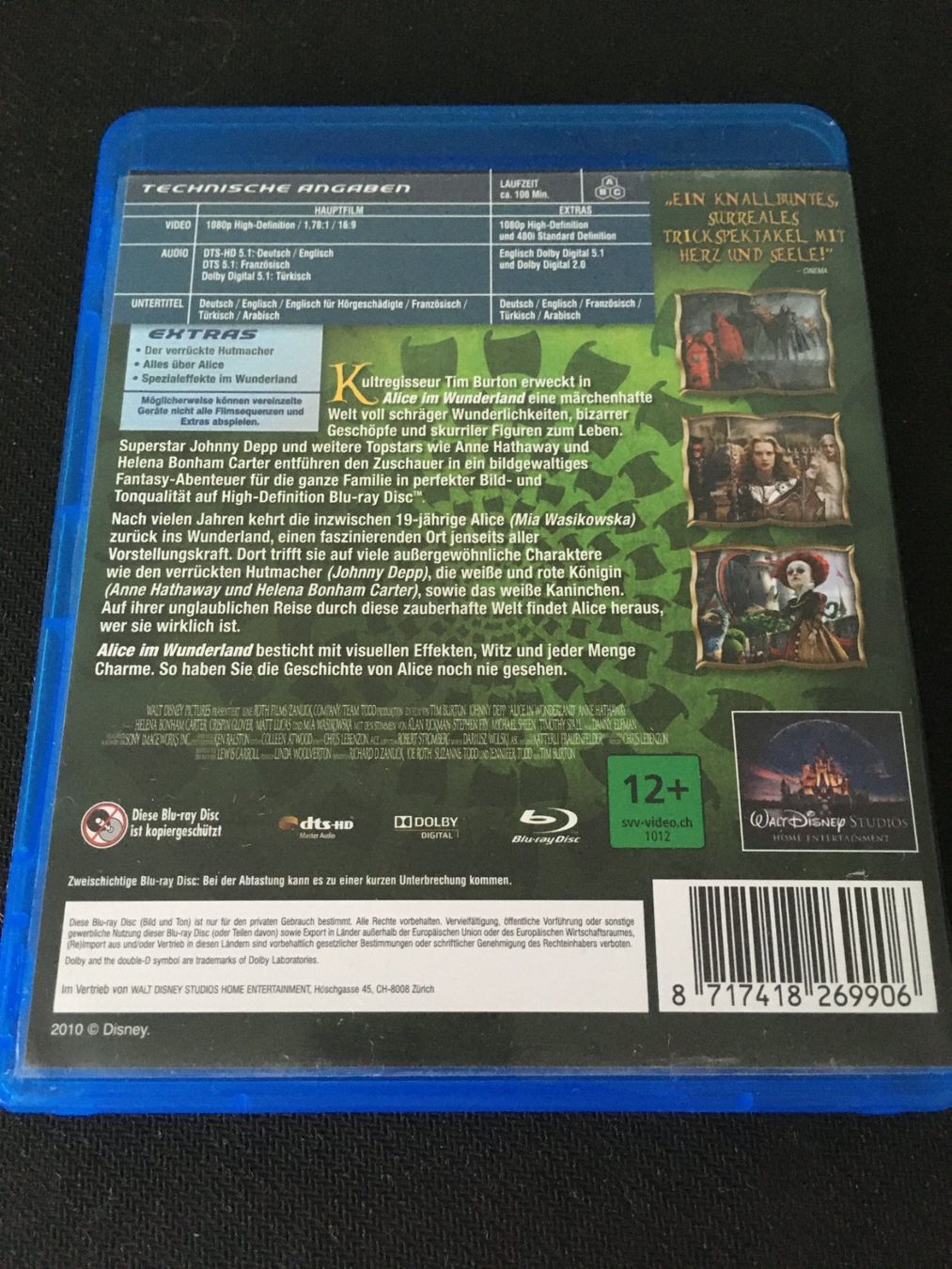 Alle DVDs: Alice im Wunderland (Blu-Ray) – Gebraucht aus St.Gallen von MedienJoe 1