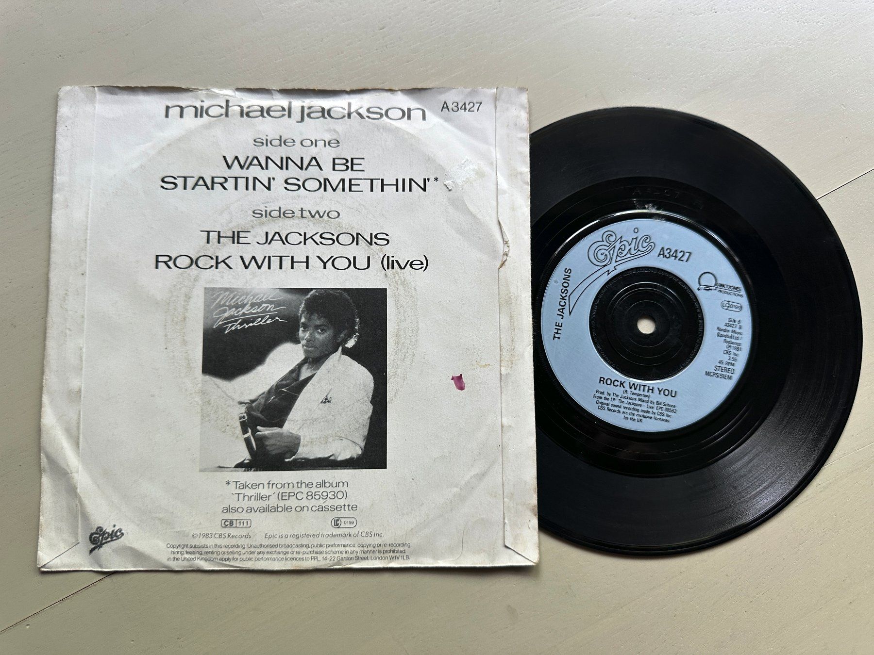 Dischi in vinile: MICHAEL JACKSON tolle Single Wanna be startin' UK differnt – Usato da Basel venduto da Partridge 1