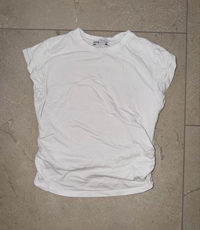 Bershka T-Shirt Weiss Grösse L
