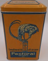 Antike Blechdose Kaffeesatz Pectoral Thomi & Franck A.G. Bas