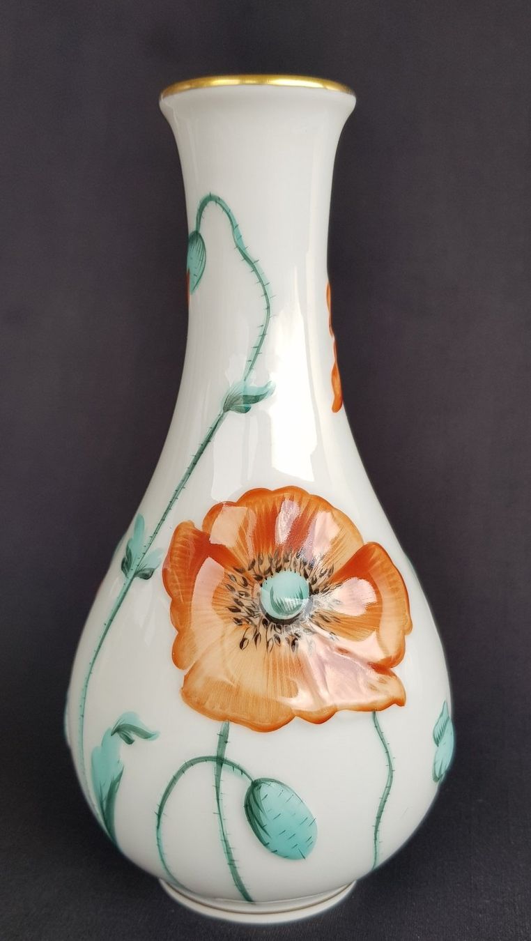 Herend Vasi & Recipienti: Herend - " Vase Mohnblüte " -  aus  Schweizer Sammlung – Usato da Horw venduto da Kunstreich7 7
