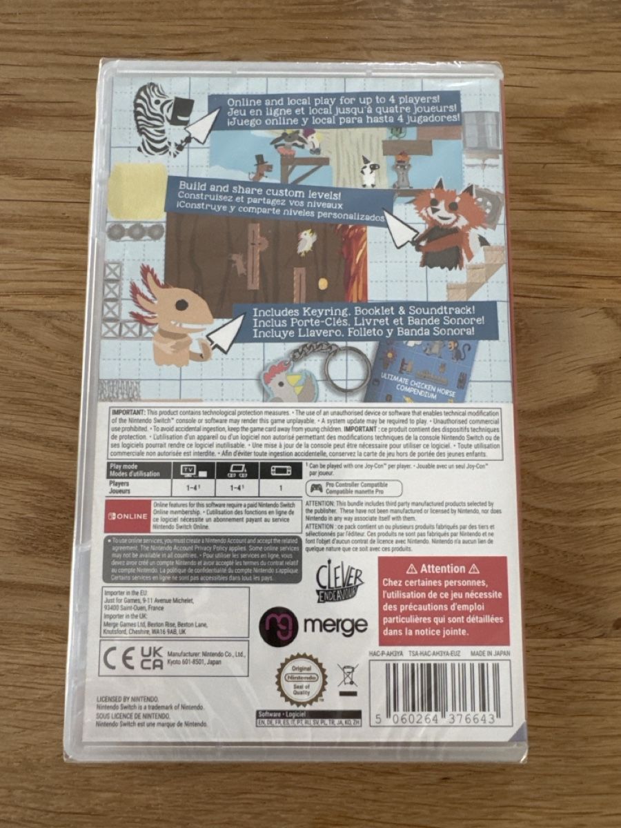 Giochi: Ultimate Chicken Horse Switch – Nuovo e nell'imballaggio originale da Ichertswil venduto da EldenLord 1