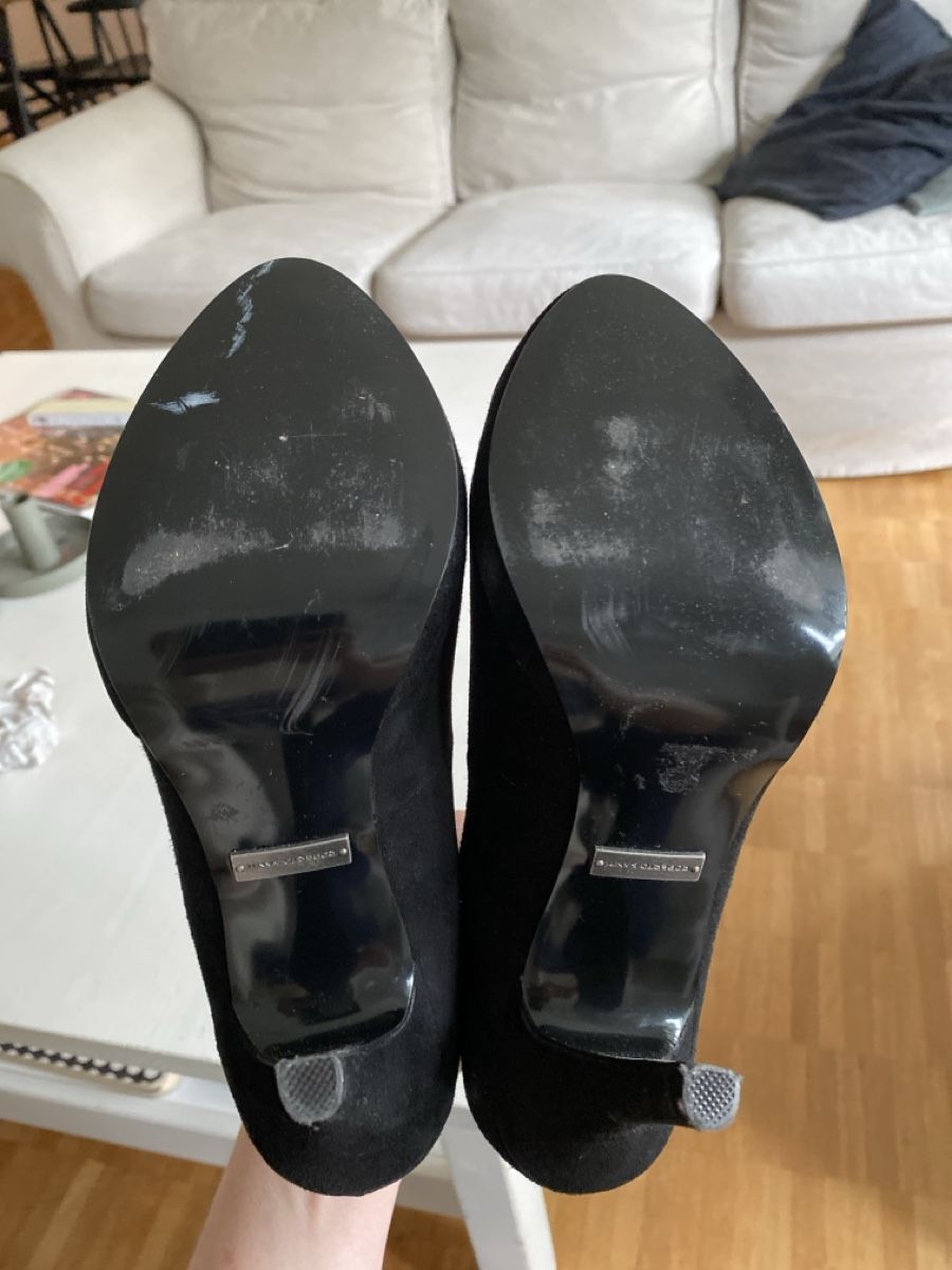 Damenschuhe: Schwarze Wildleder Peeptoe High Heels Gr. 39 – Gebraucht aus Winterthur von san_9m2f 3