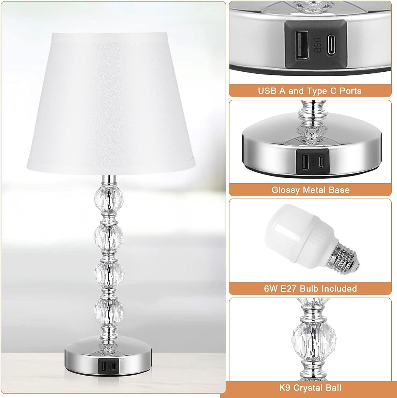 Lampade: Nachttischlampe Touch Dimmbar – Nuovo e nell'imballaggio originale da Nuglar venduto da SaleRitter 4