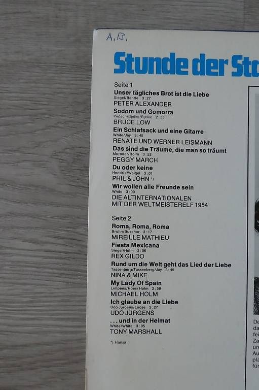 Vinyles: Stunde der Stars LP – D'occasion à Andelfingen par Annegret06 1