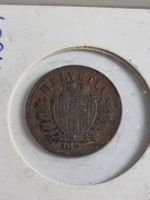 Seltene 2 Rappen Münze, Helvetia 1897 Schweiz